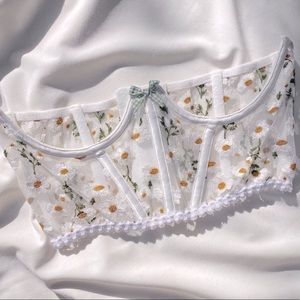For Love & Lemons Tossed Daisy Corset